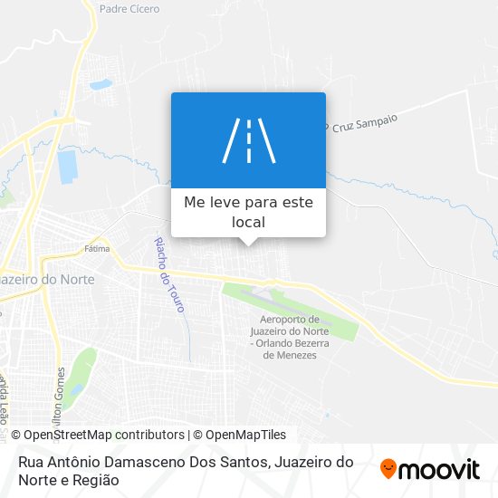 Rua Antônio Damasceno Dos Santos mapa