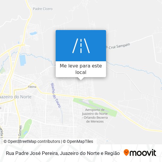 Rua Padre José Pereira mapa