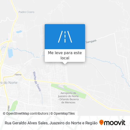 Rua Geraldo Alves Sales mapa