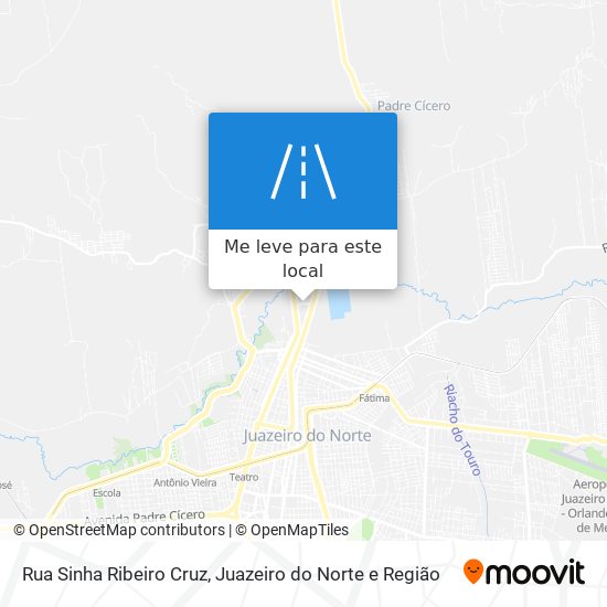 Rua Sinha Ribeiro Cruz mapa