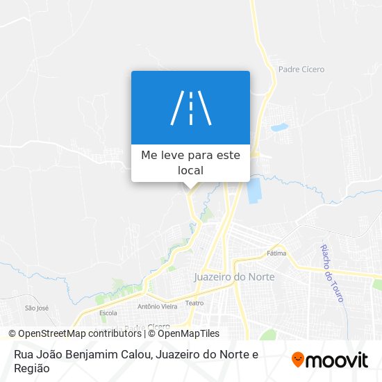 Rua João Benjamim Calou mapa