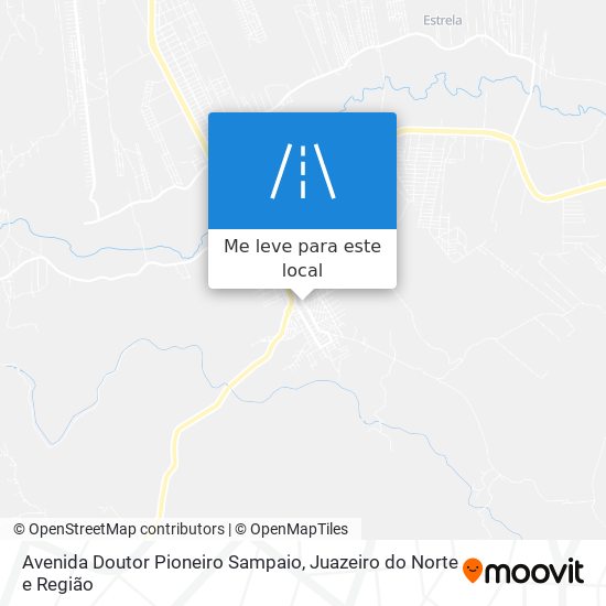 Avenida Doutor Pioneiro Sampaio mapa