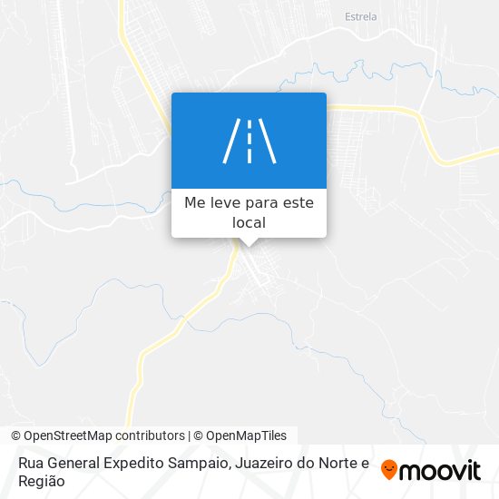 Rua General Expedito Sampaio mapa