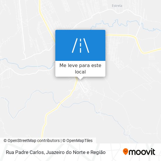 Rua Padre Carlos mapa