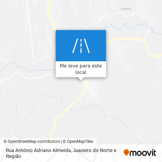 Rua Antônio Adriano Almeida mapa