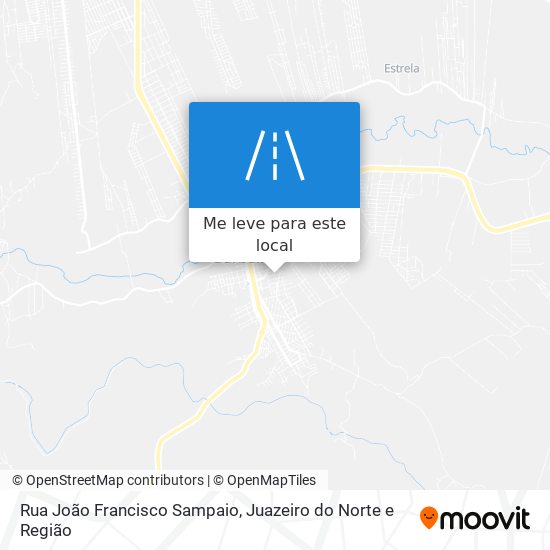 Rua João Francisco Sampaio mapa