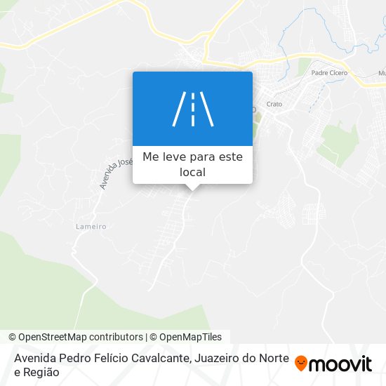 Avenida Pedro Felício Cavalcante mapa