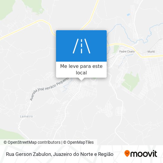 Rua Gerson Zabulon mapa