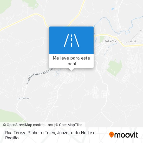 Rua Tereza Pinheiro Teles mapa