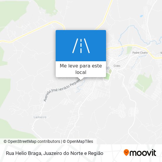 Rua Helio Braga mapa