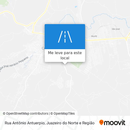 Rua Antônio Antuerpio mapa