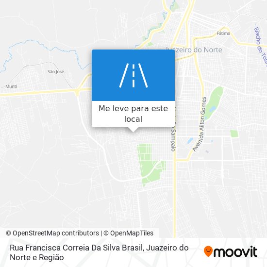 Rua Francisca Correia Da Silva Brasil mapa