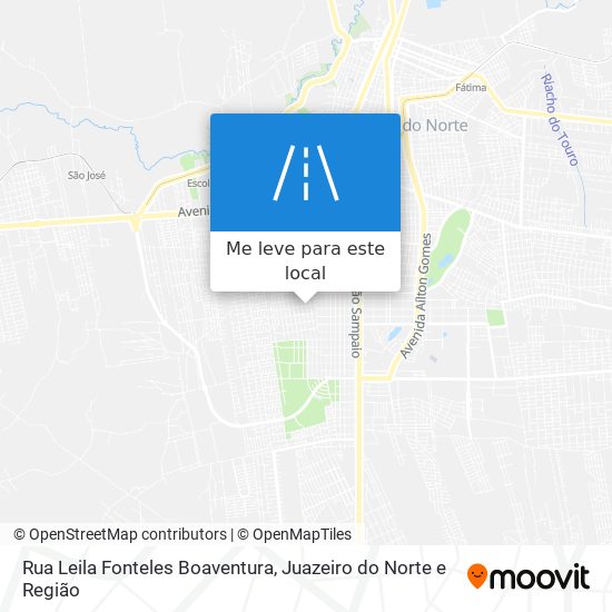 Rua Leila Fonteles Boaventura mapa