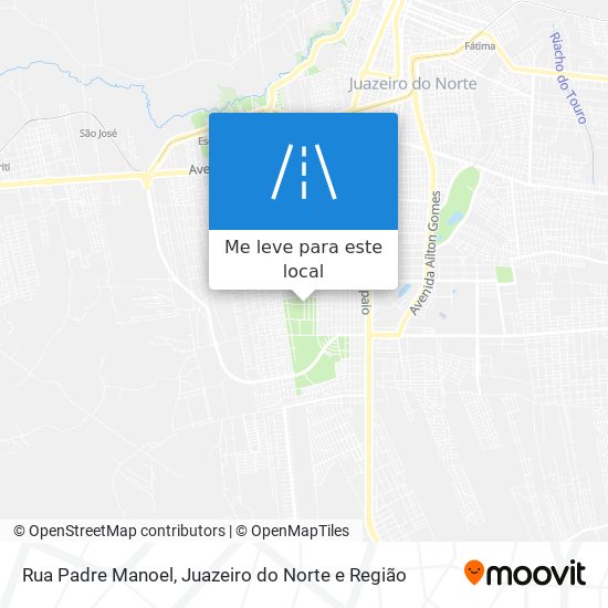 Rua Padre Manoel mapa