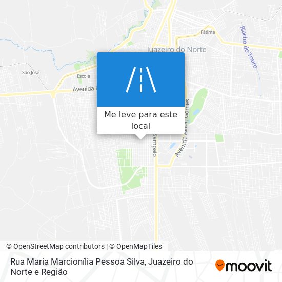 Rua Maria Marcionília Pessoa Silva mapa