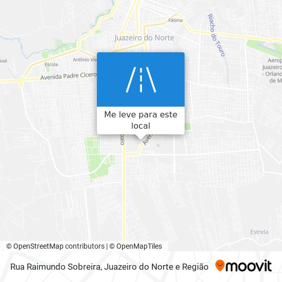 Rua Raimundo Sobreira mapa