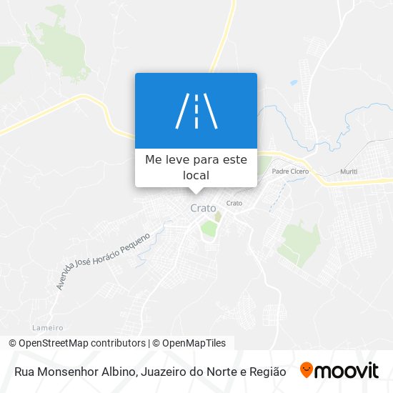 Rua Monsenhor Albino mapa
