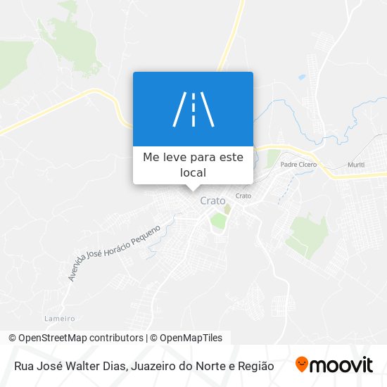 Rua José Walter Dias mapa