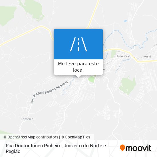 Rua Doutor Irineu Pinheiro mapa