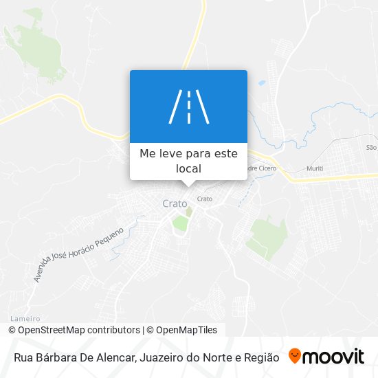 Rua Bárbara De Alencar mapa