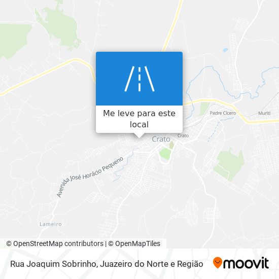 Rua Joaquim Sobrinho mapa