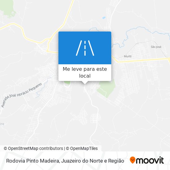 Rodovia Pinto Madeira mapa