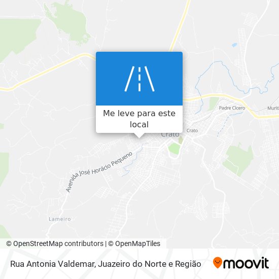 Rua Antonia Valdemar mapa