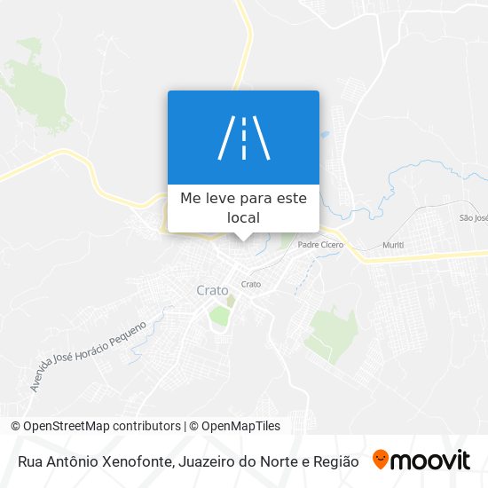 Rua Antônio Xenofonte mapa
