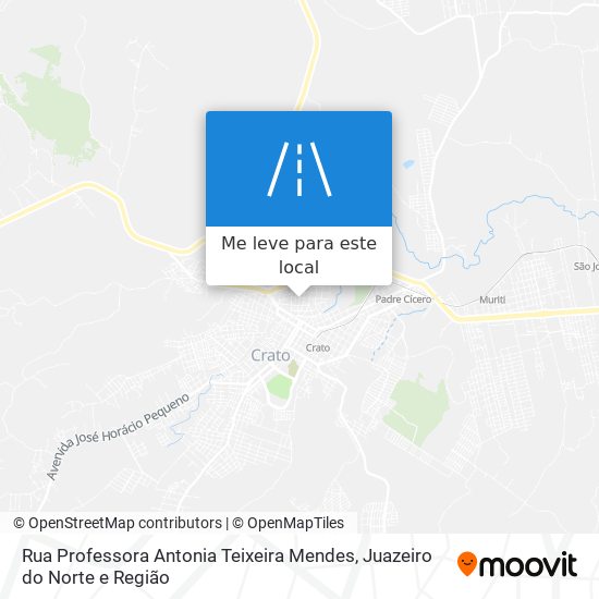 Rua Professora Antonia Teixeira Mendes mapa