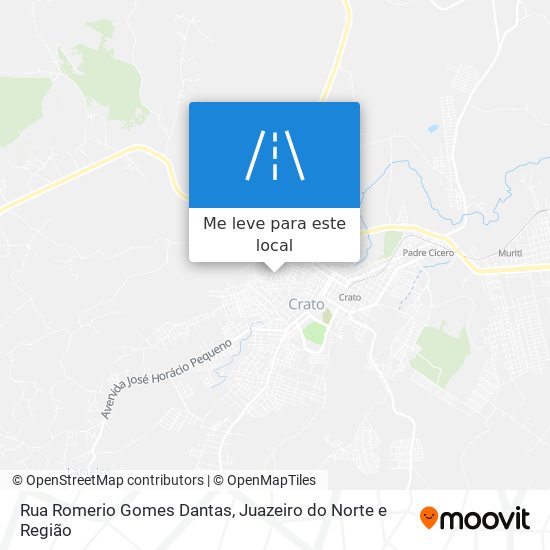 Rua Romerio Gomes Dantas mapa