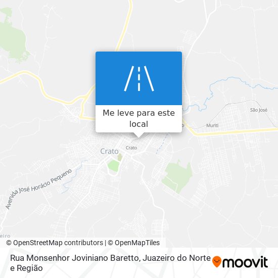 Rua Monsenhor Joviniano Baretto mapa