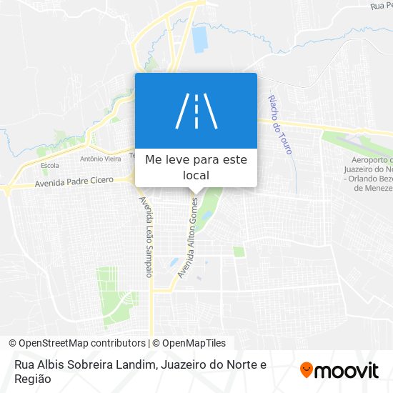 Rua Albis Sobreira Landim mapa