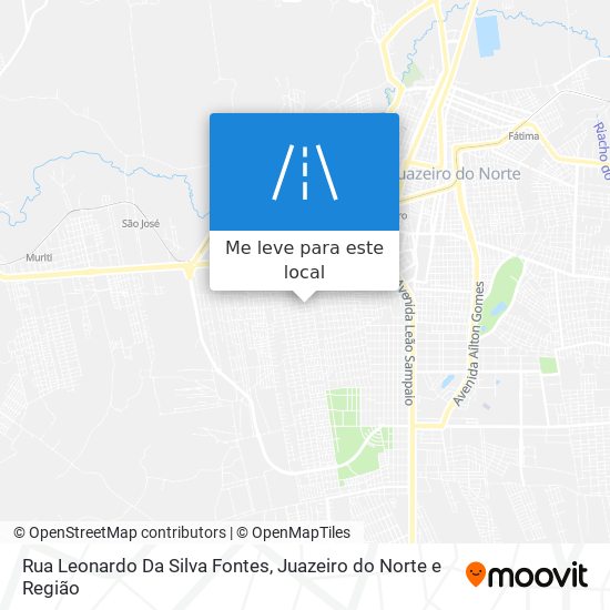 Rua Leonardo Da Silva Fontes mapa