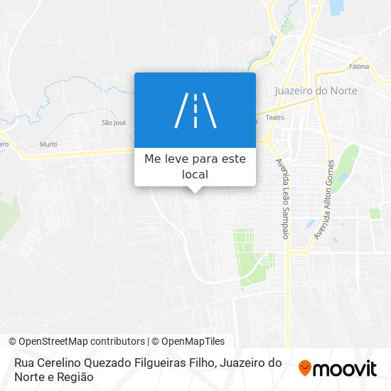 Rua Cerelino Quezado Filgueiras Filho mapa