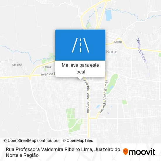 Rua Professora Valdemira Ribeiro Lima mapa