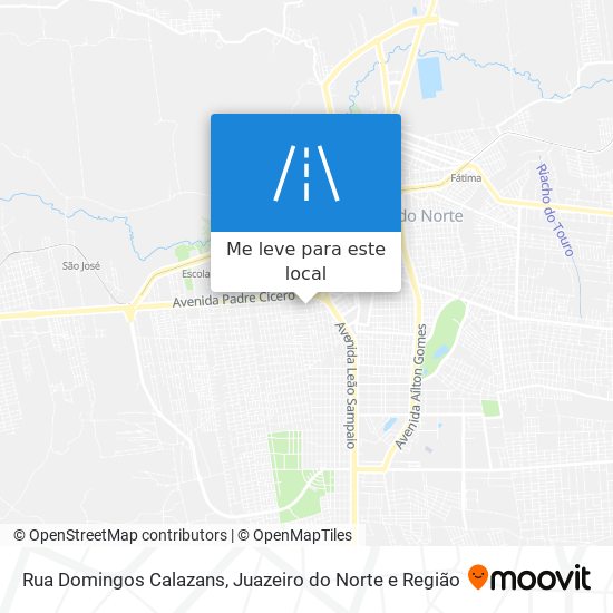 Rua Domingos Calazans mapa