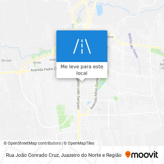 Rua João Conrado Cruz mapa