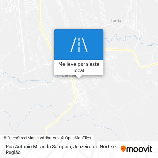 Rua Antônio Miranda Sampaio mapa