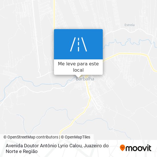Avenida Doutor Antônio Lyrio Calou mapa
