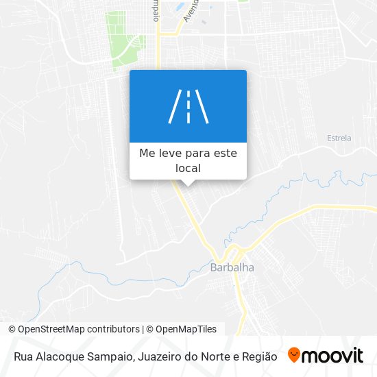 Rua Alacoque Sampaio mapa