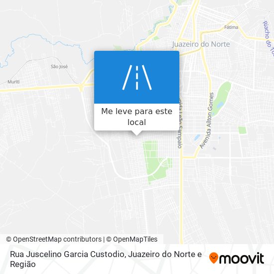 Rua Juscelino Garcia Custodio mapa