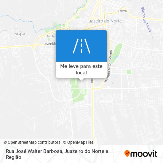 Rua José Walter Barbosa mapa