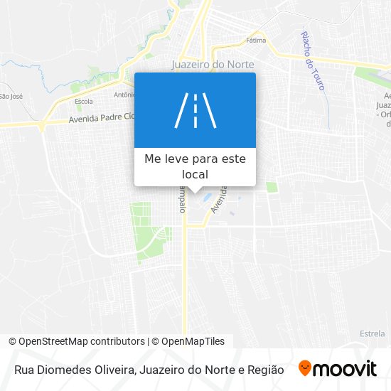Rua Diomedes Oliveira mapa
