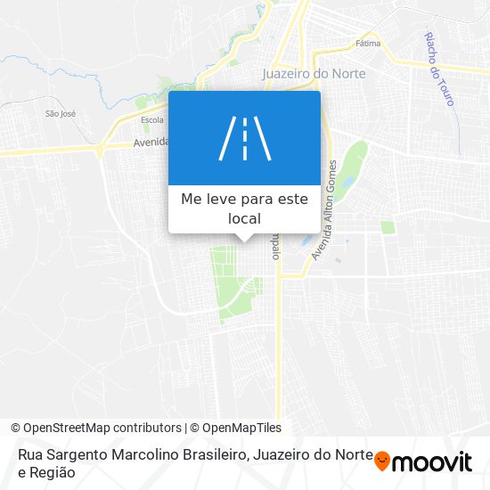 Rua Sargento Marcolino Brasileiro mapa