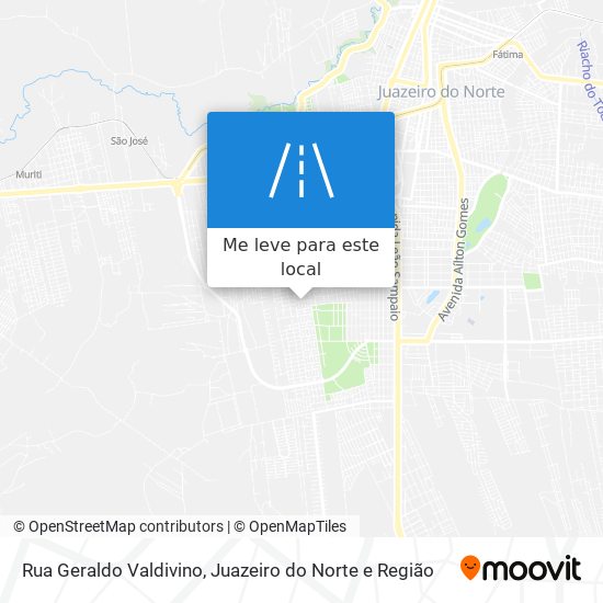 Rua Geraldo Valdivino mapa
