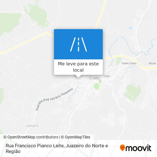 Rua Francisco Pianco Leite mapa