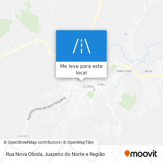 Rua Nova Olinda mapa