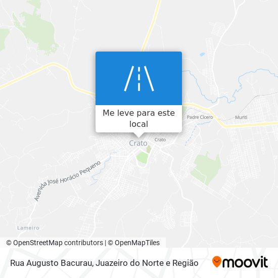 Rua Augusto Bacurau mapa