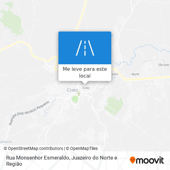 Rua Monsenhor Esmeraldo mapa