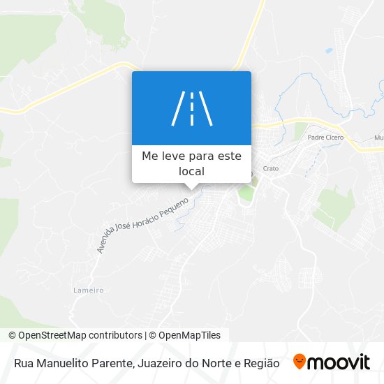 Rua Manuelito Parente mapa